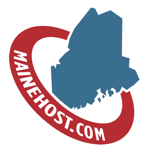Mainehost com logo for web hosting and web design in Maine.