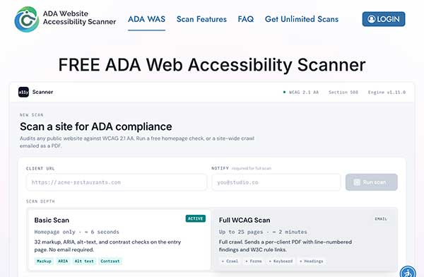 ada-website-analyzer ADA Website Analyzer
