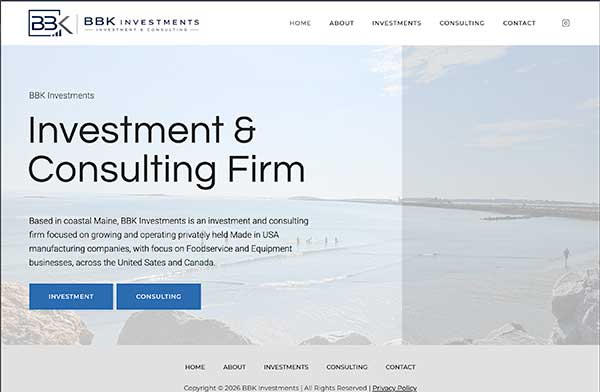 WordPress Design Portfolio - bbkinvestments