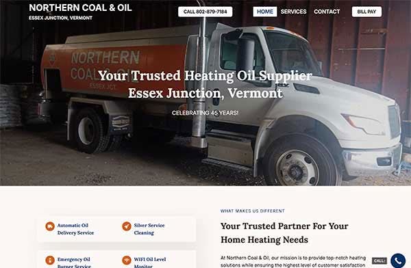 WordPress Design Portfolio - northern coal and oil